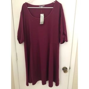 Maroon skater dress